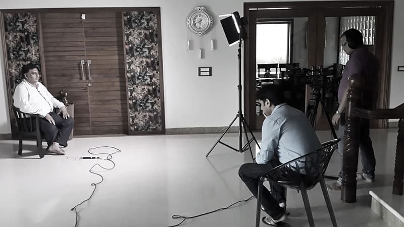 Digital Mansion crew on location during a production shoot