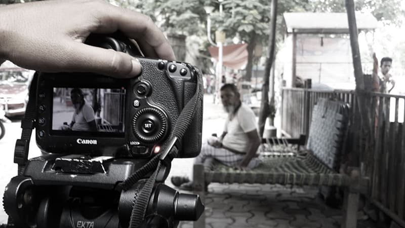 Digital Mansion crew on location during a production shoot