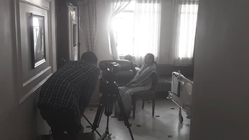 Digital Mansion crew on location during a production shoot